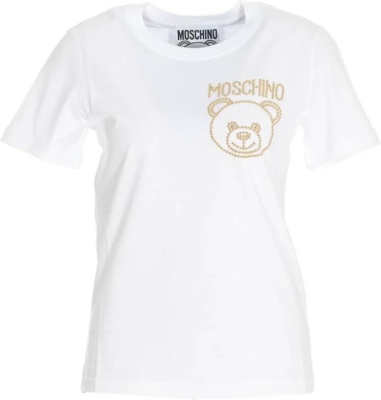 Moschino Korte mouwen T-shirt White Dames