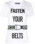Moschino Fasten Your Belts Dames T-Shirt White Dames - Thumbnail 1