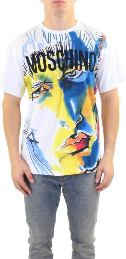 Moschino -T-Shirt Wit Heren