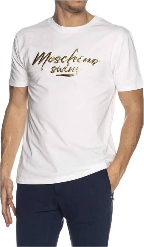 Moschino Oversized Kort T-shirt White Heren