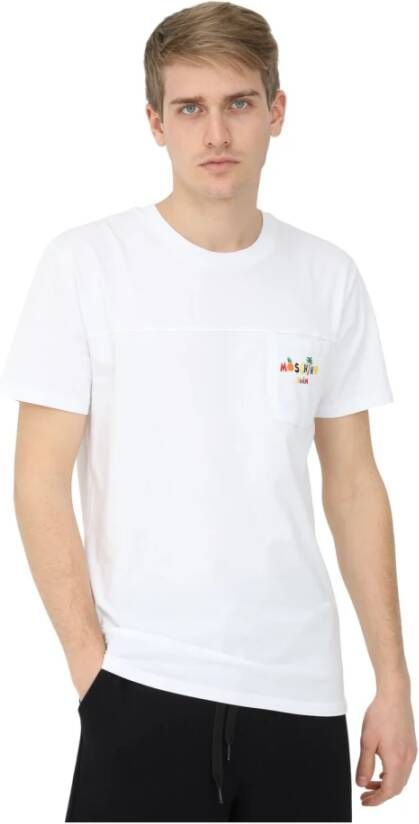Moschino Stijlvolle A1907 2323 Heren T-shirt White Heren