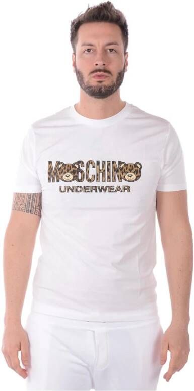 Moschino T-Shirt Klassieke Stijl White Heren