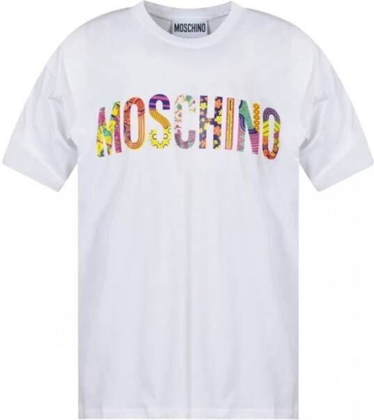 Moschino Stijlvolle Heren T-Shirt Verhoog je mode spel! White Heren