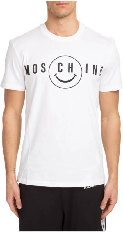 Moschino Stijlvolle katoenen T-shirts collectie White Heren