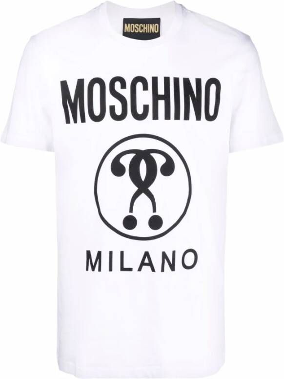 Moschino Short Sleeve Shirts Wit Heren