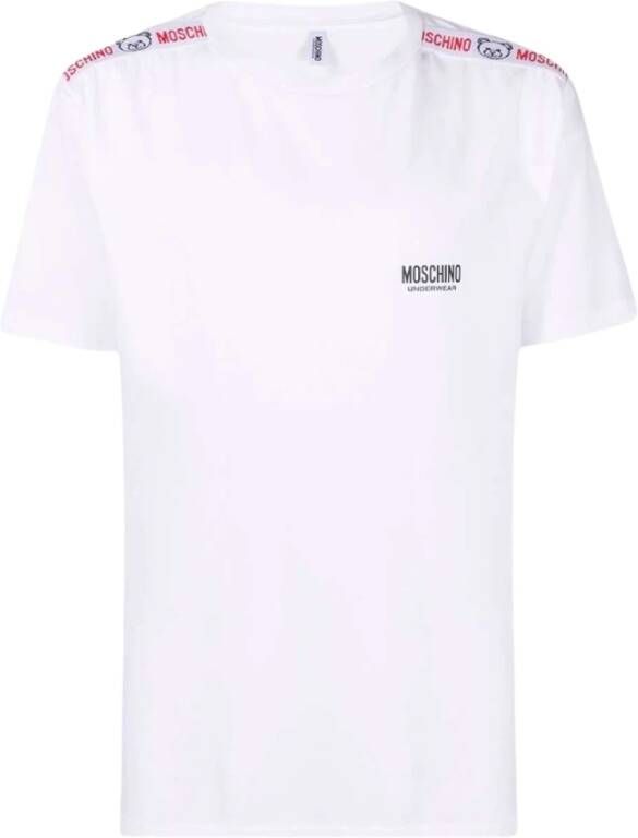 Moschino Premium Merkbanden T-Shirt White Heren