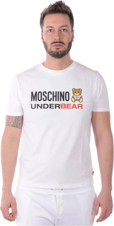 Moschino Stijlvolle Heren T-Shirt Upgrade White Heren
