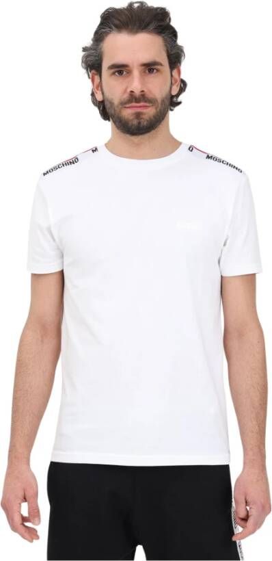 Moschino Heren T-shirt met korte mouwen Lente Zomer Collectie White Heren