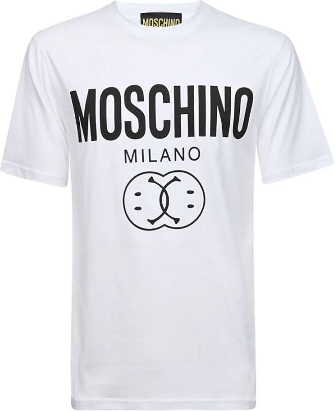 Moschino Witte T-shirts en Polos met ritssluiting White Heren