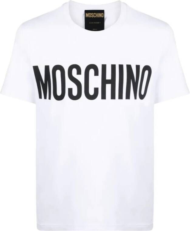 Moschino Witte T-shirts en Polos Licht en Natuurlijk White Heren