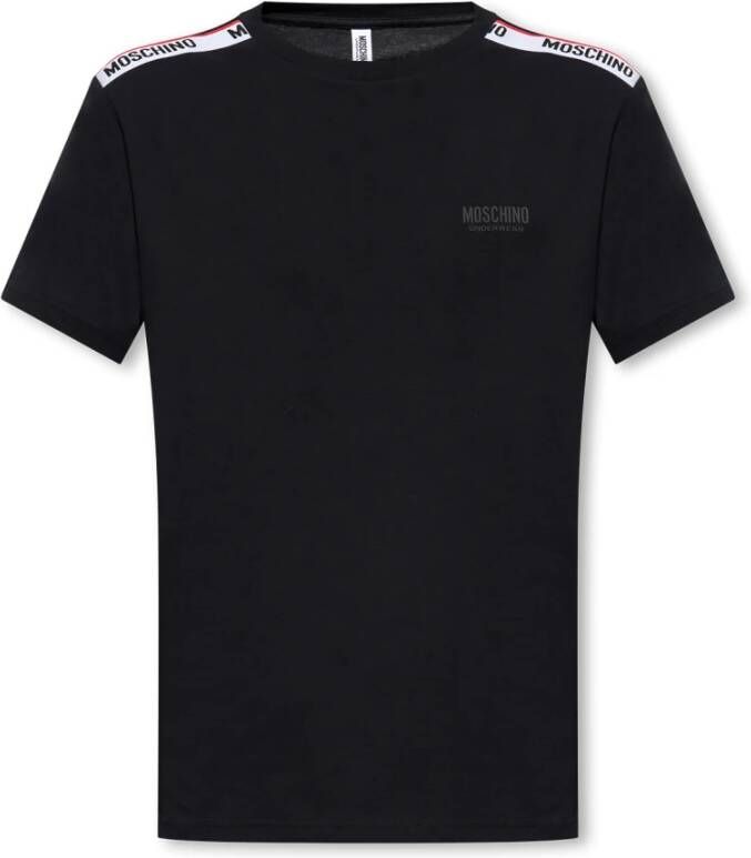 Moschino T-shirt with logo Zwart Heren