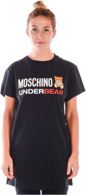 Moschino Stijlvolle T-shirt van hoge kwaliteit voor modebewuste vrouwen Black Dames