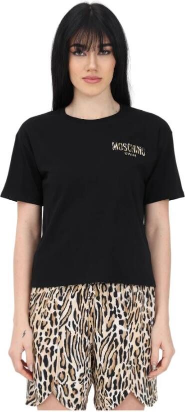 Love Moschino Shorts met dierenprint en elastische taille Multicolor Dames