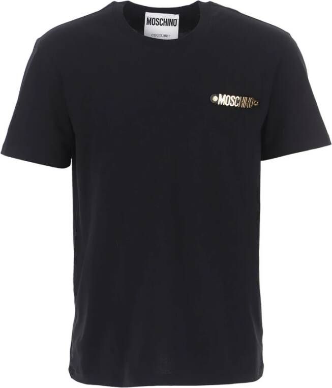 Moschino Upgrade je casual garderobe met dit zwarte heren T-shirt Black Heren