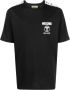 Moschino Zwart T-shirt met korte mouwen en dubbel vraagteken logo Black Heren - Thumbnail 1
