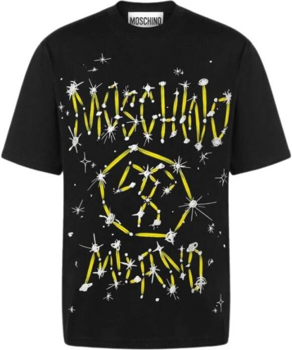 Moschino Galaxy Logo T-shirt Black Heren