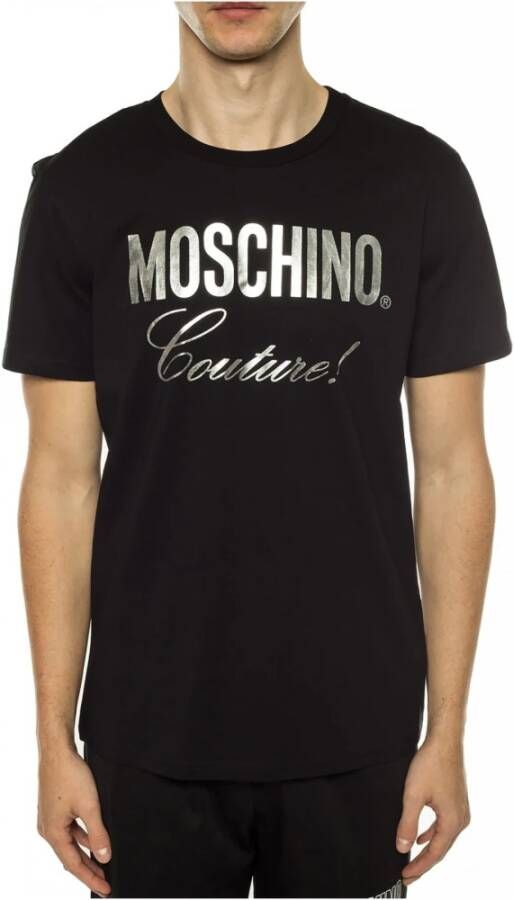 Moschino Klassiek Logo T-shirt Black Heren