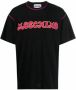 Moschino Organisch Katoenen Logo T-Shirt Black Heren - Thumbnail 1