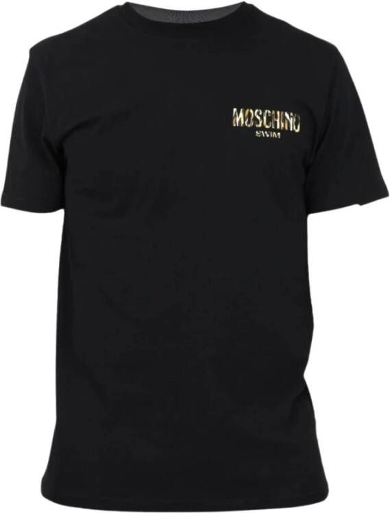 Moschino Stijlvolle Zwarte T-shirt voor Heren Black Heren