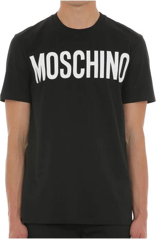 Moschino Zwarte T-shirts en Polos Black Heren