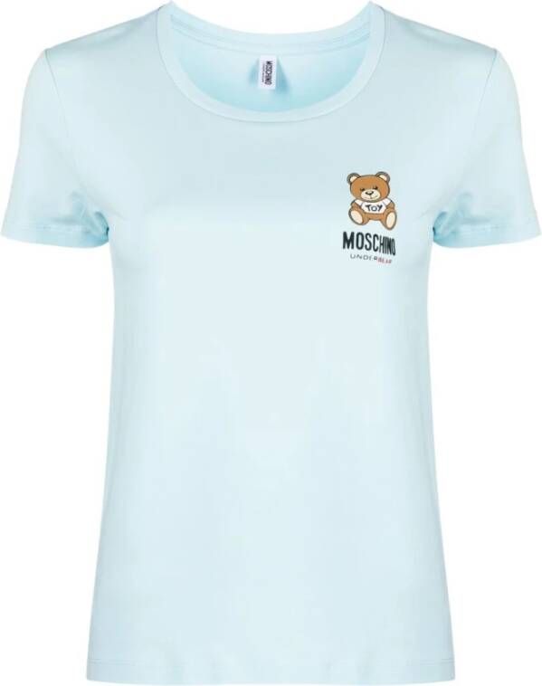 Moschino T-Shirts Blauw Dames