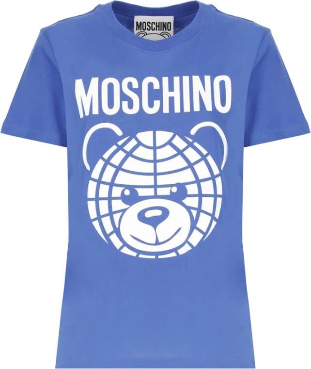Moschino T-Shirts Blauw Dames