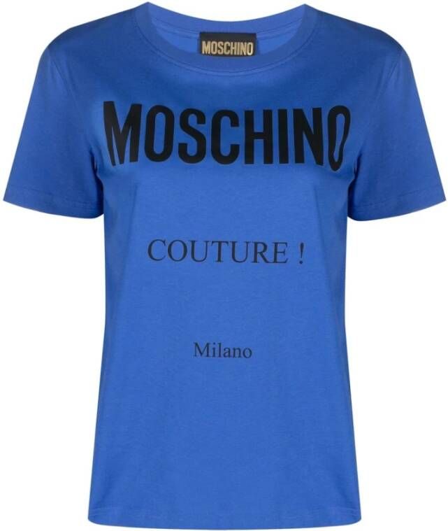 Moschino T-Shirts Blauw Dames