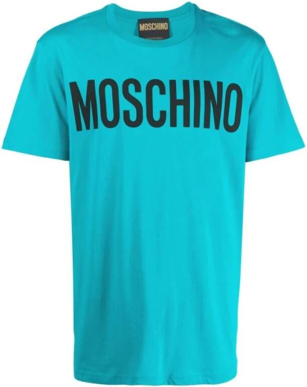 Moschino T-shirts Blauw Heren