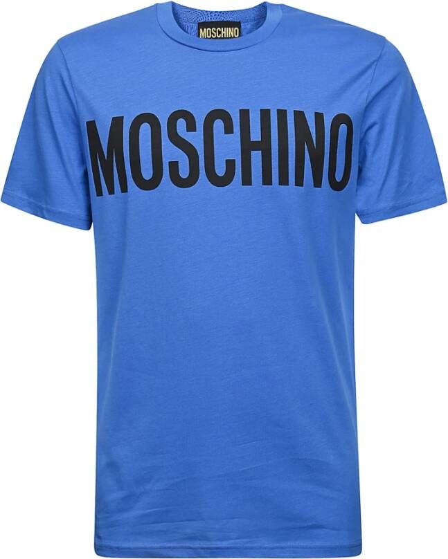 Moschino T-Shirts Blauw Heren