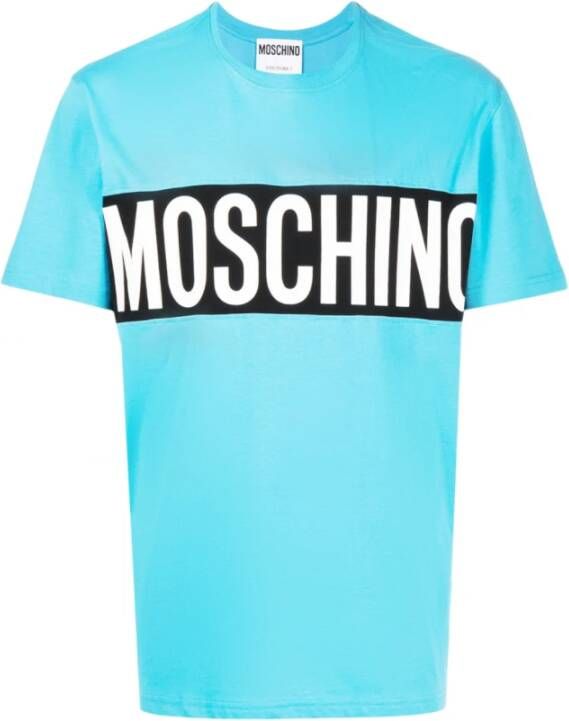 Moschino T-shirts Blauw Heren
