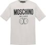 Moschino Double Smiley T-Shirt Grijs Gray Heren - Thumbnail 1