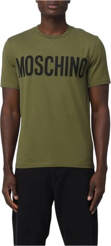 Moschino T-Shirts Groen Heren
