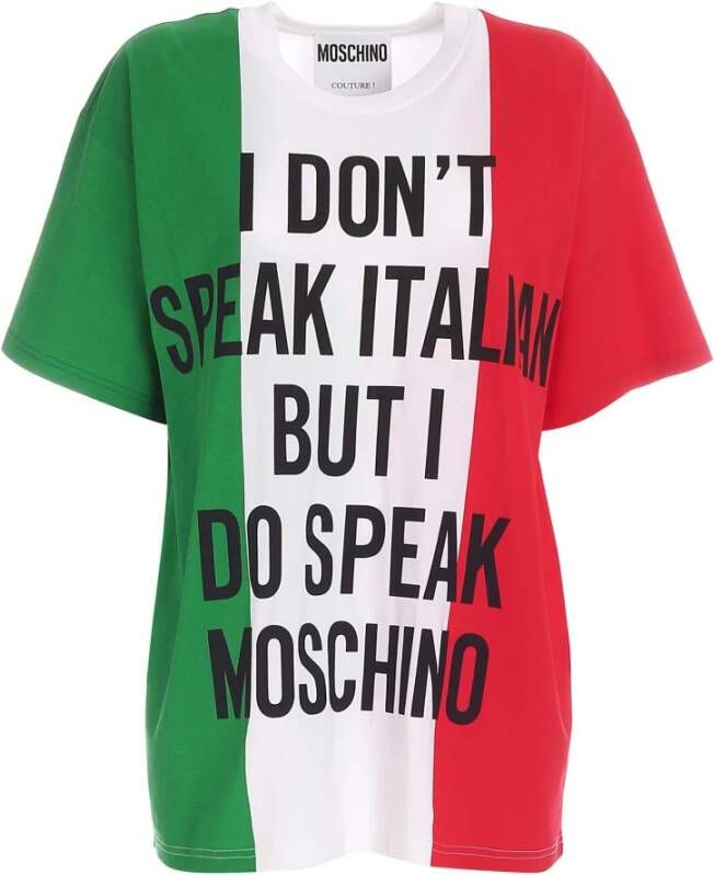 Moschino Multicolor Statement T-shirt Multicolor Dames