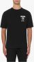 Moschino Zwart T-shirt met korte mouwen en dubbel vraagteken logo Black Heren - Thumbnail 3