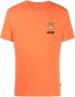 Moschino Heren Lente Zomer Logo Print T-Shirt Orange Heren - Thumbnail 2
