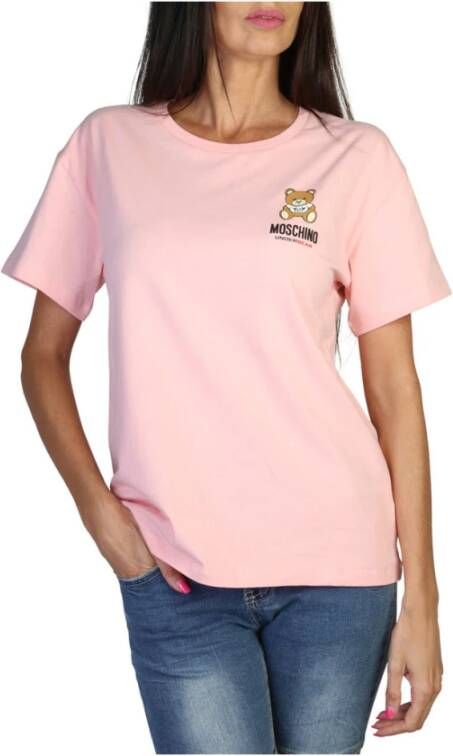 Moschino Stijlvol en veelzijdig roze T-shirt Pink Dames