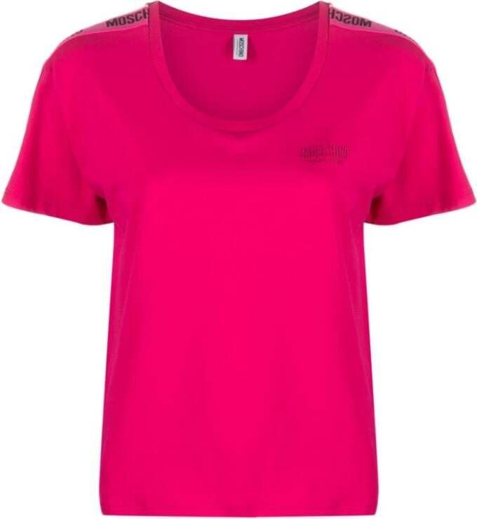 Moschino Ondergoed T-shirts en Polos Fuchsia Pink Dames