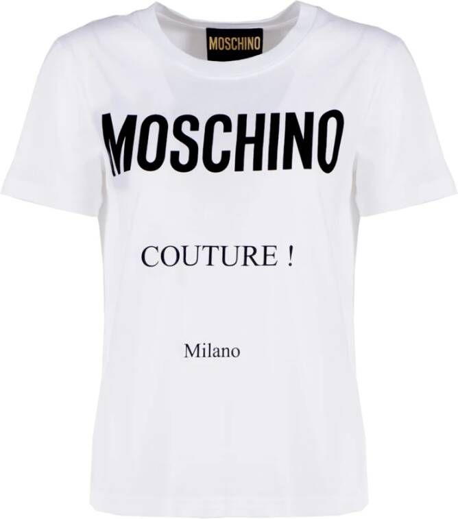 Moschino T-shirts and Polos White Wit Dames