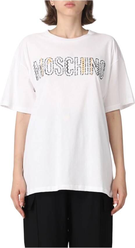 Moschino Stijlvolle Dames T-Shirt Upgrade White Dames