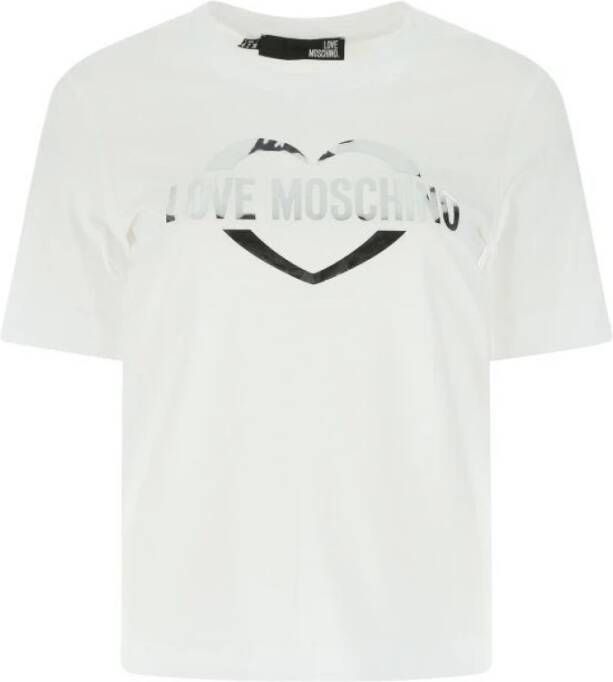 Moschino Speels Logo T-Shirt White Dames