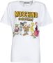 Moschino Flinstones Thema Oversized Tshirt White Dames - Thumbnail 1