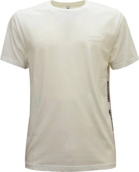 Moschino Stijlvol wit T-shirt met aangepaste pasvorm White Heren