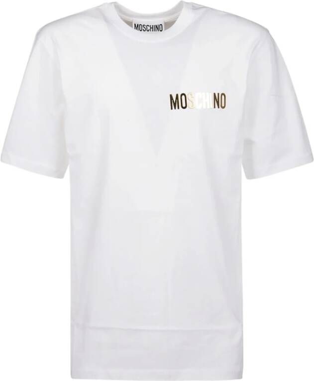 Moschino T-shirt with logo Wit Heren
