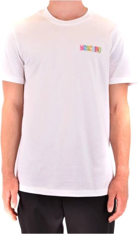 Moschino T-Shirts Stijlvolle Collectie White Heren