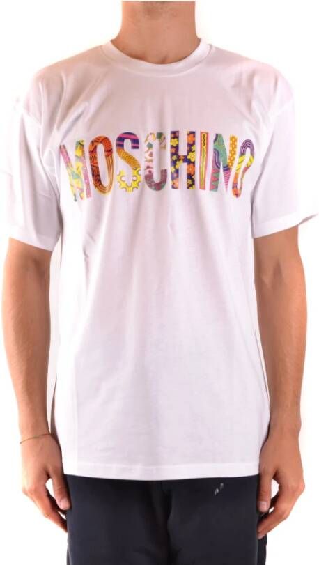 Moschino Stijlvolle Heren T-Shirt Verhoog je mode spel! White Heren