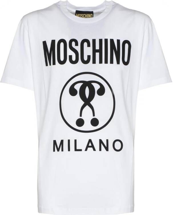 Moschino Witte Katoenen T-shirt voor Mannen White Heren