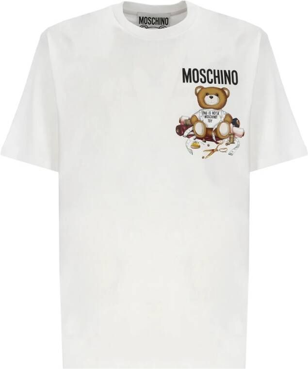 Moschino Wit T-shirt met Teddy Bear Print voor Heren White Heren