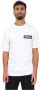Moschino Witte T-shirt met Logo Patch voor Heren White Heren - Thumbnail 1