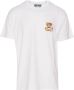 Moschino Wit Teddy Logo Crewneck T-Shirt voor Heren White Heren - Thumbnail 1