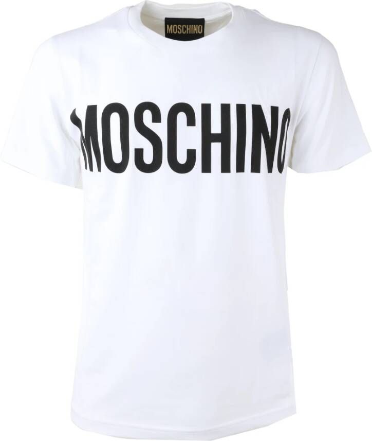 Moschino T-Shirt met Art. Zpa0702 2039 1001 White Heren